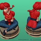 Ranma and Pichan Fanart STL FILE 3D model