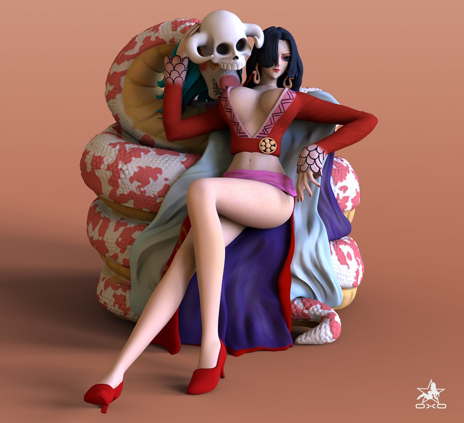 Boa Hancock V3 From OnePiece STL FILE 3D model