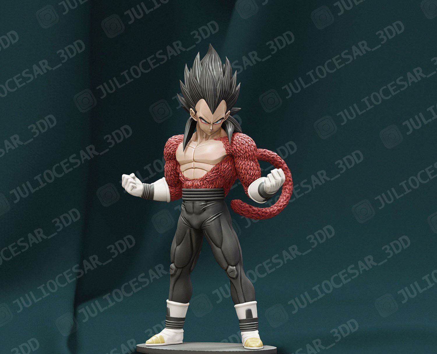 Xeno Vegeta Super Saiyan 4 from DragonBall STL FILE 3D model