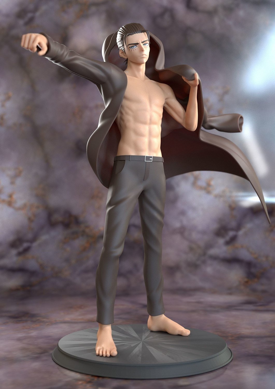Eren Yeager from Attack on Titan STL FILE 3D model