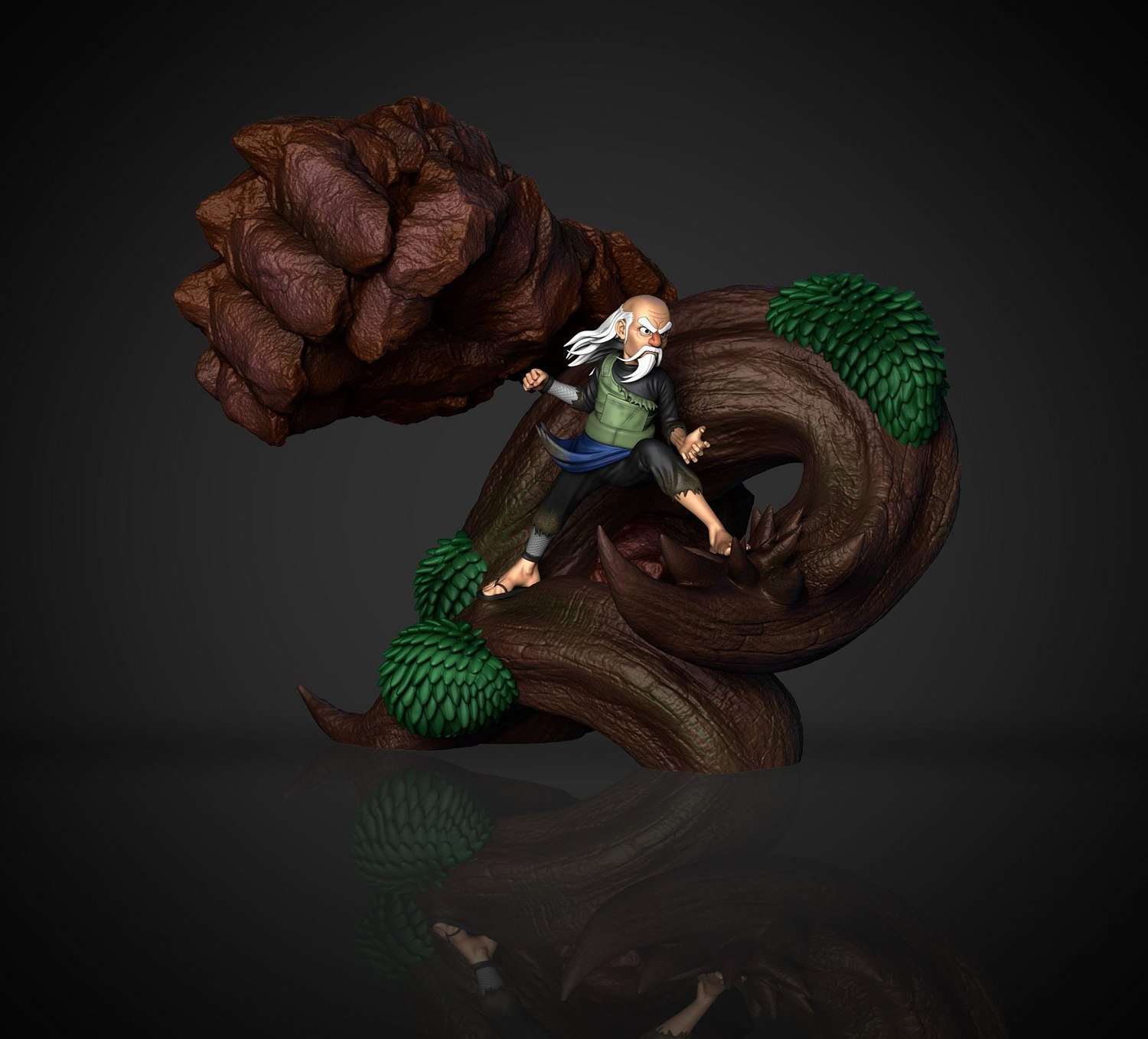 Tsuchikage Ohnoki from Naruto Shippuden STL FILE 3D model