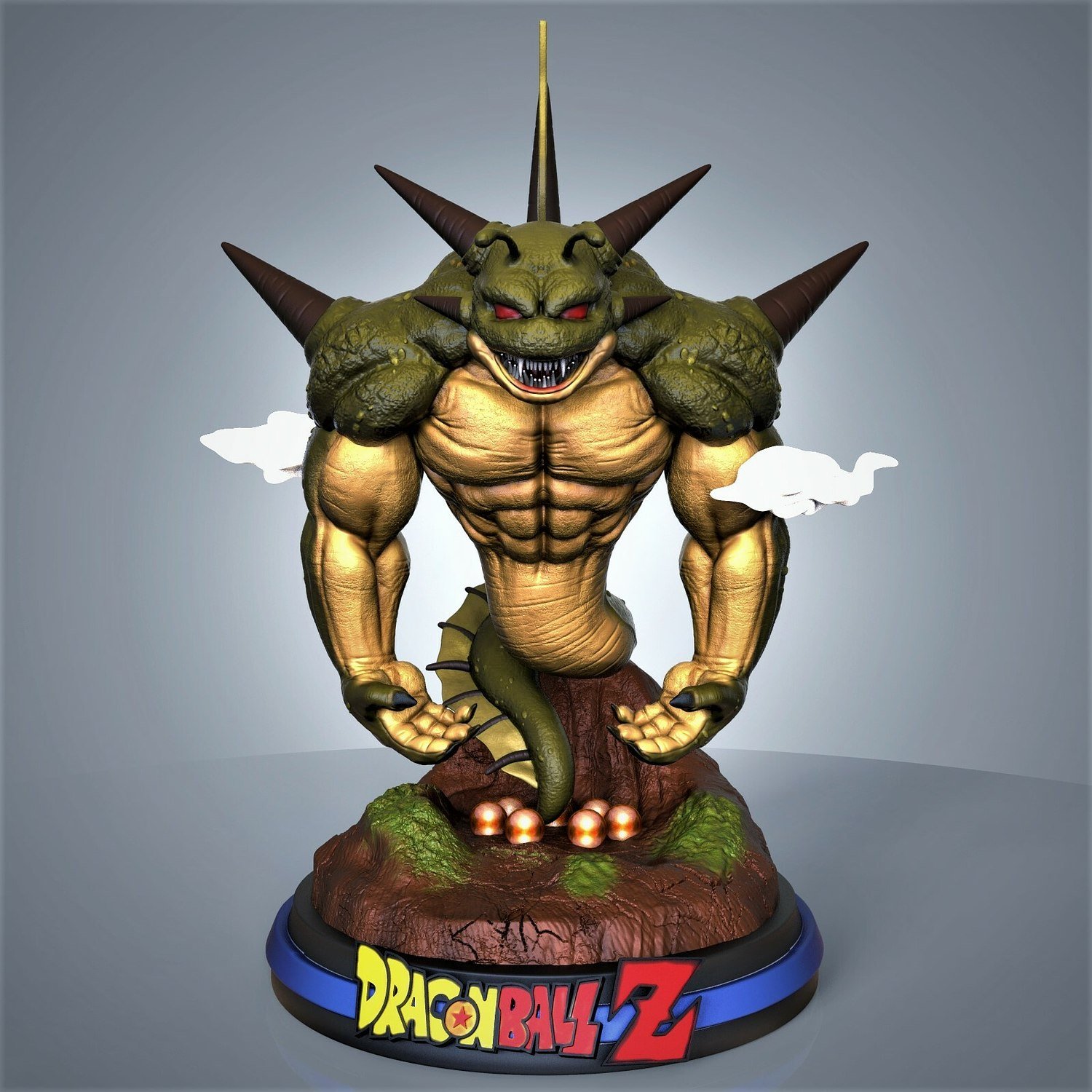 Porunga The Shenlong of Namek Diorama STL FILE 3D model