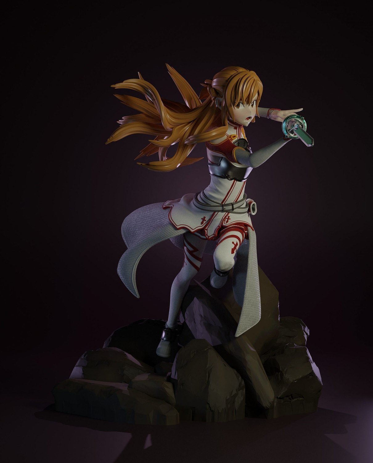 Asuna Sword Art Online STL FILE 3D model