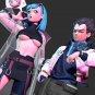 Bulma vs Vegeta 2077 Fanart STL FILE 3D model