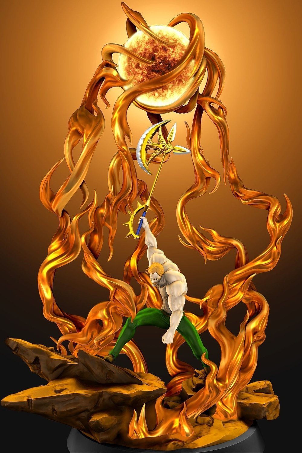 Escanor from Seven Deadly Sins STL FILE 3D model