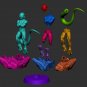 Frieza and Golden Frieza From Dragonball STL FILE 3D model