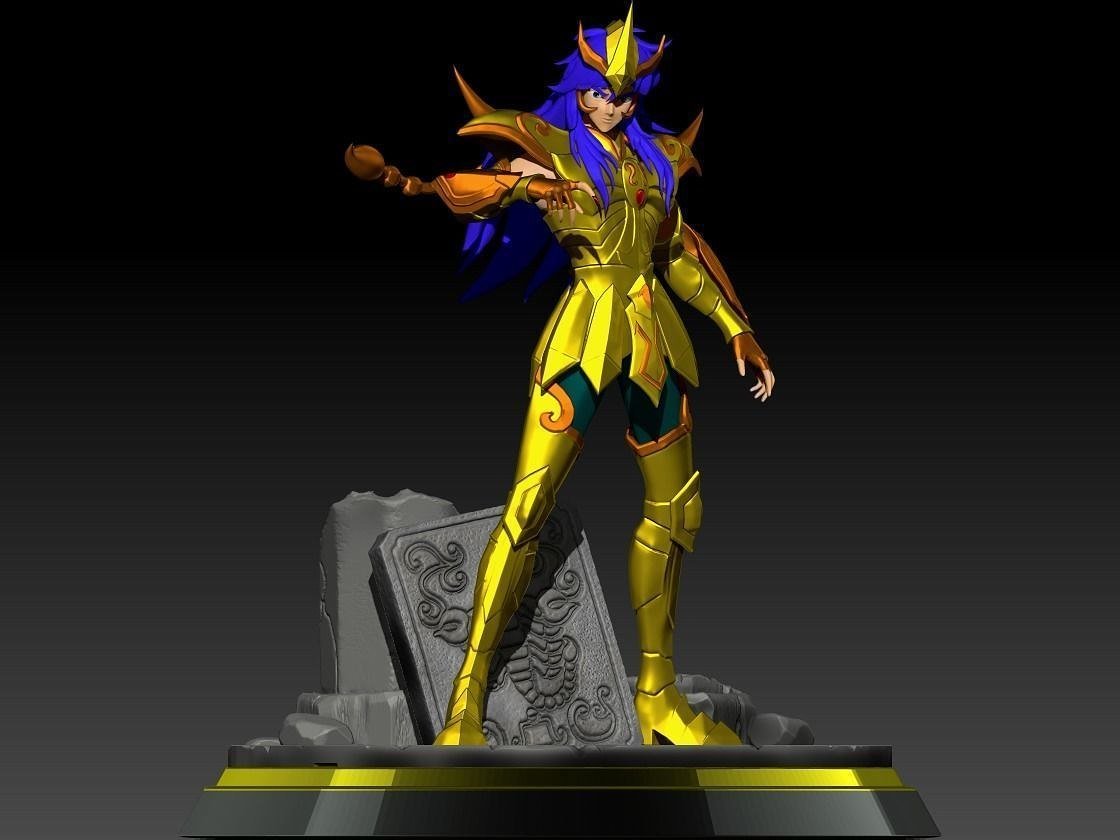 Saint Seiya - Milo Scorpio STL FILE 3D model