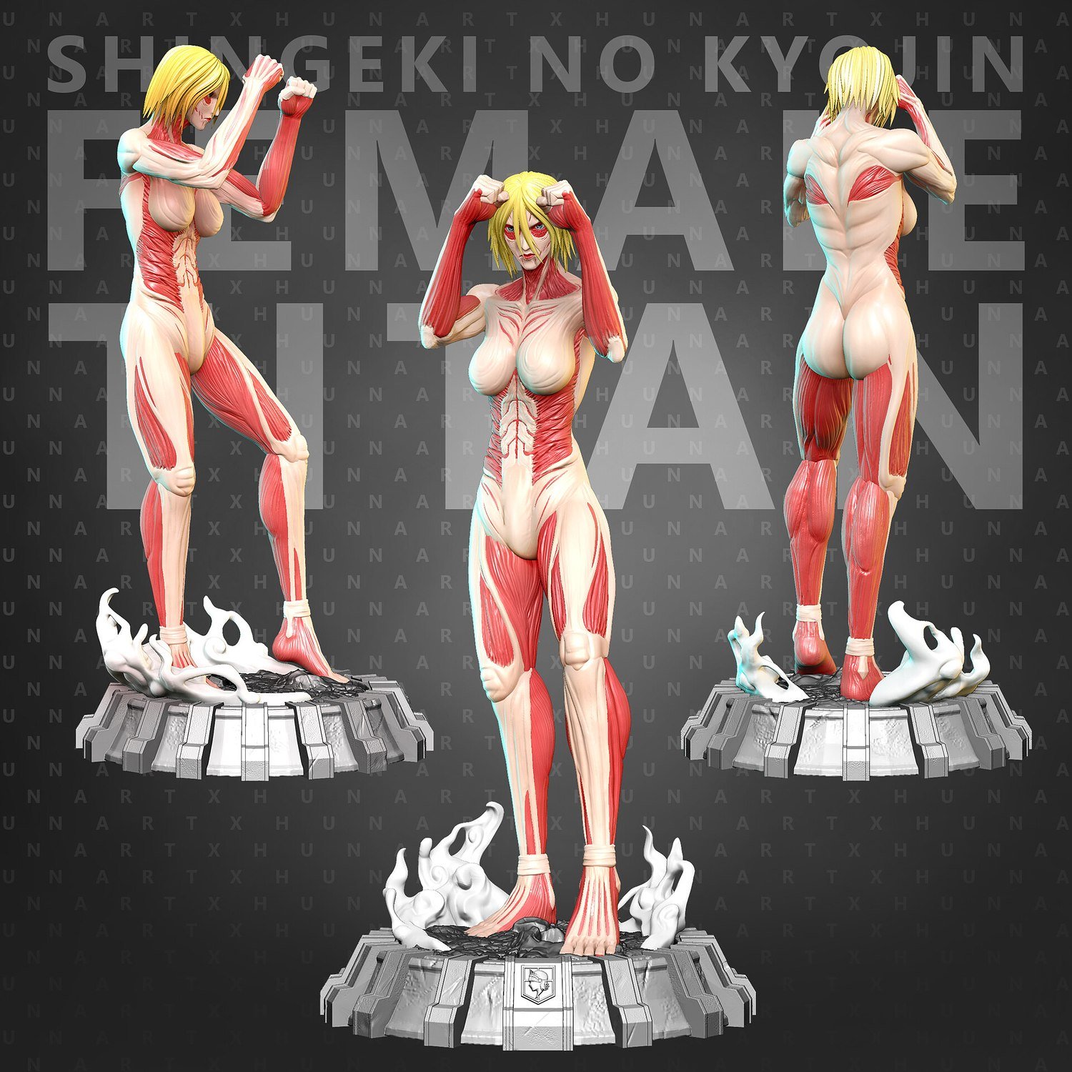 Female Titan from Attack on Titan STL FILE 3D model