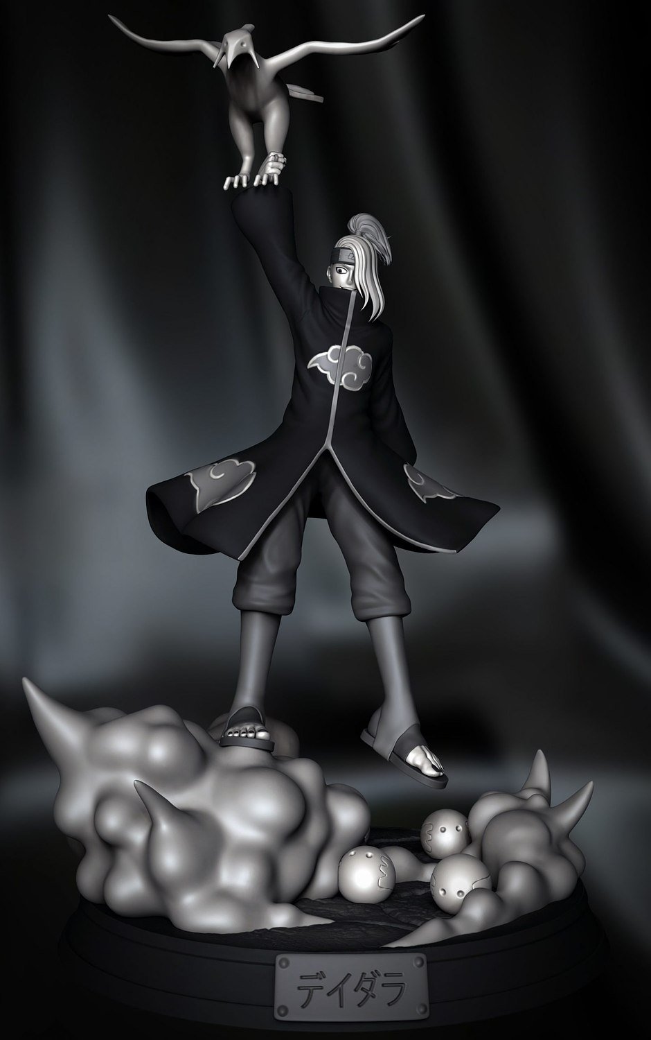 Deidara from Naruto Anime STL FILE 3D model