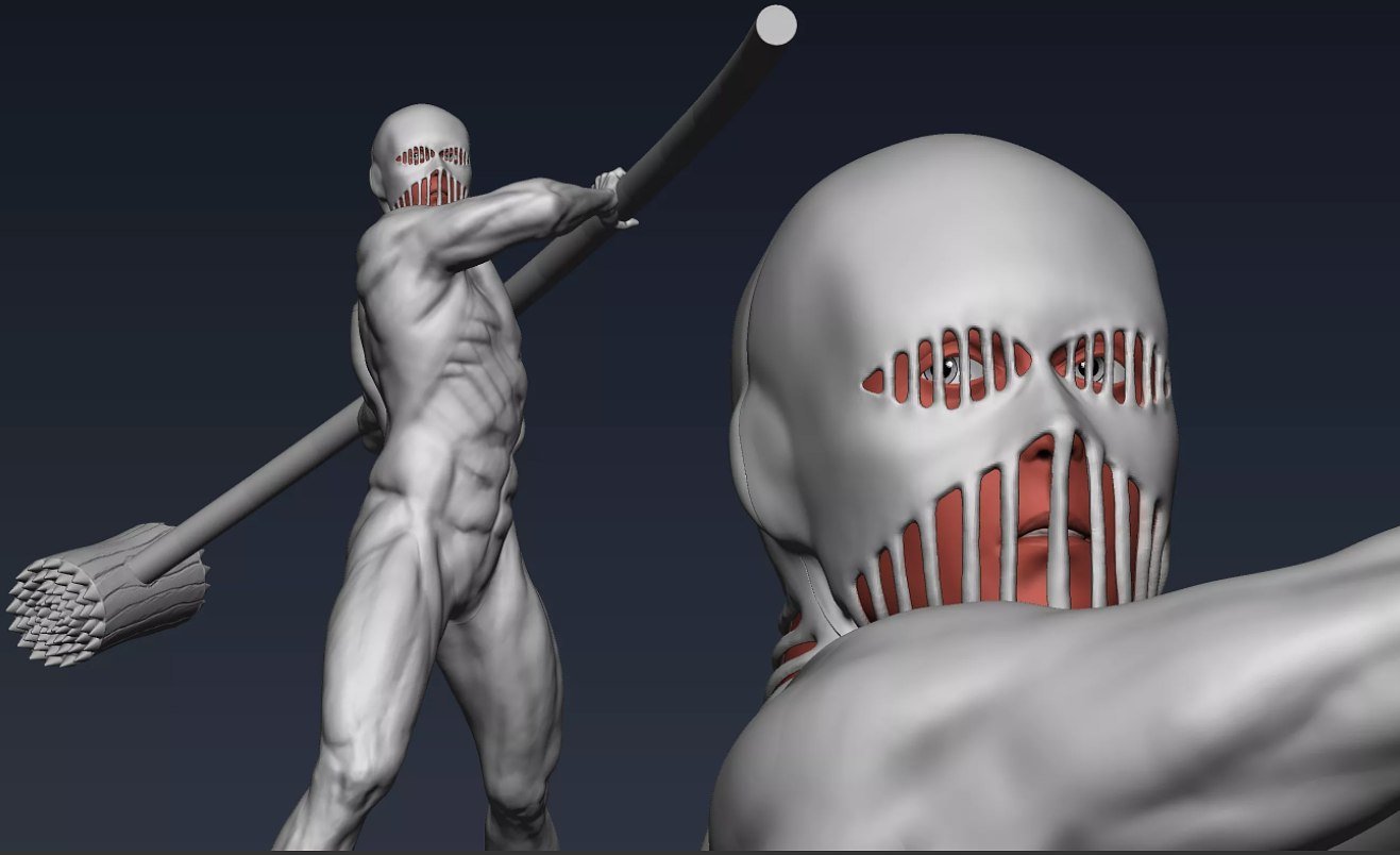 Attack On Titans - War Hammer Titan STL FILE 3D model
