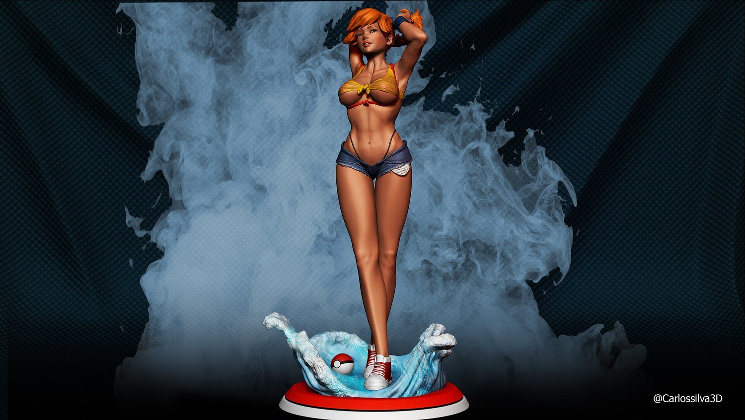 Misty Sexy From Pokemon STL FILE 3D model