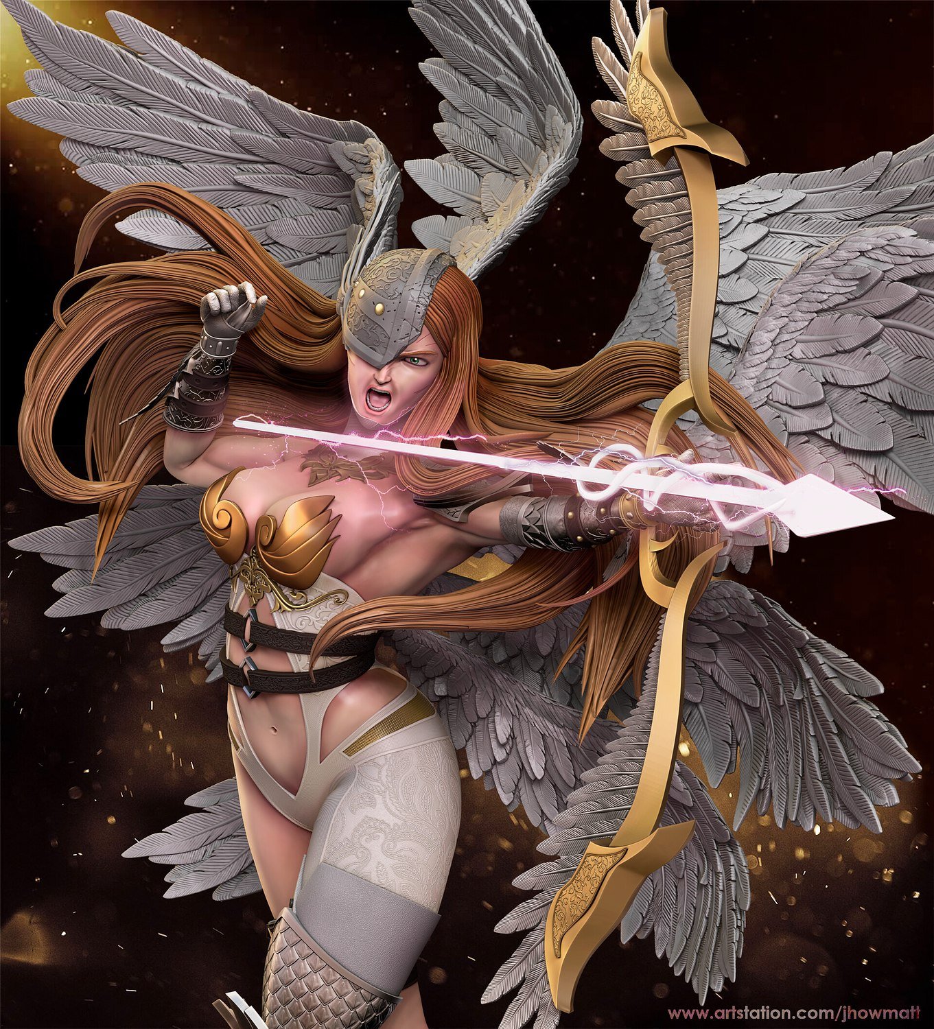 Diorama Angewomon - Digimon Adventure Fanart STL FILE 3D model