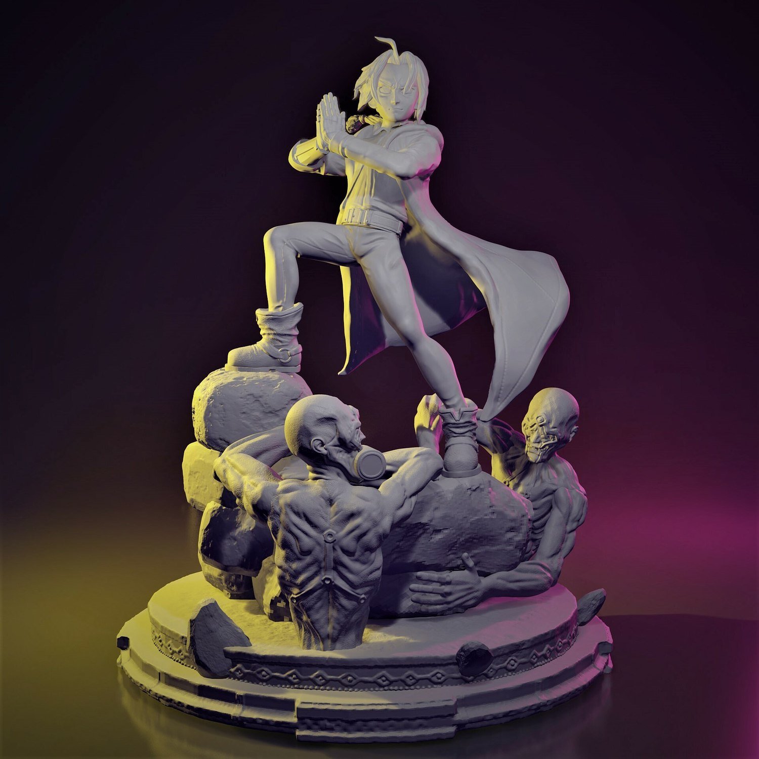 Edward Elric from Fullmetal Alchemist STL FILE 3D model