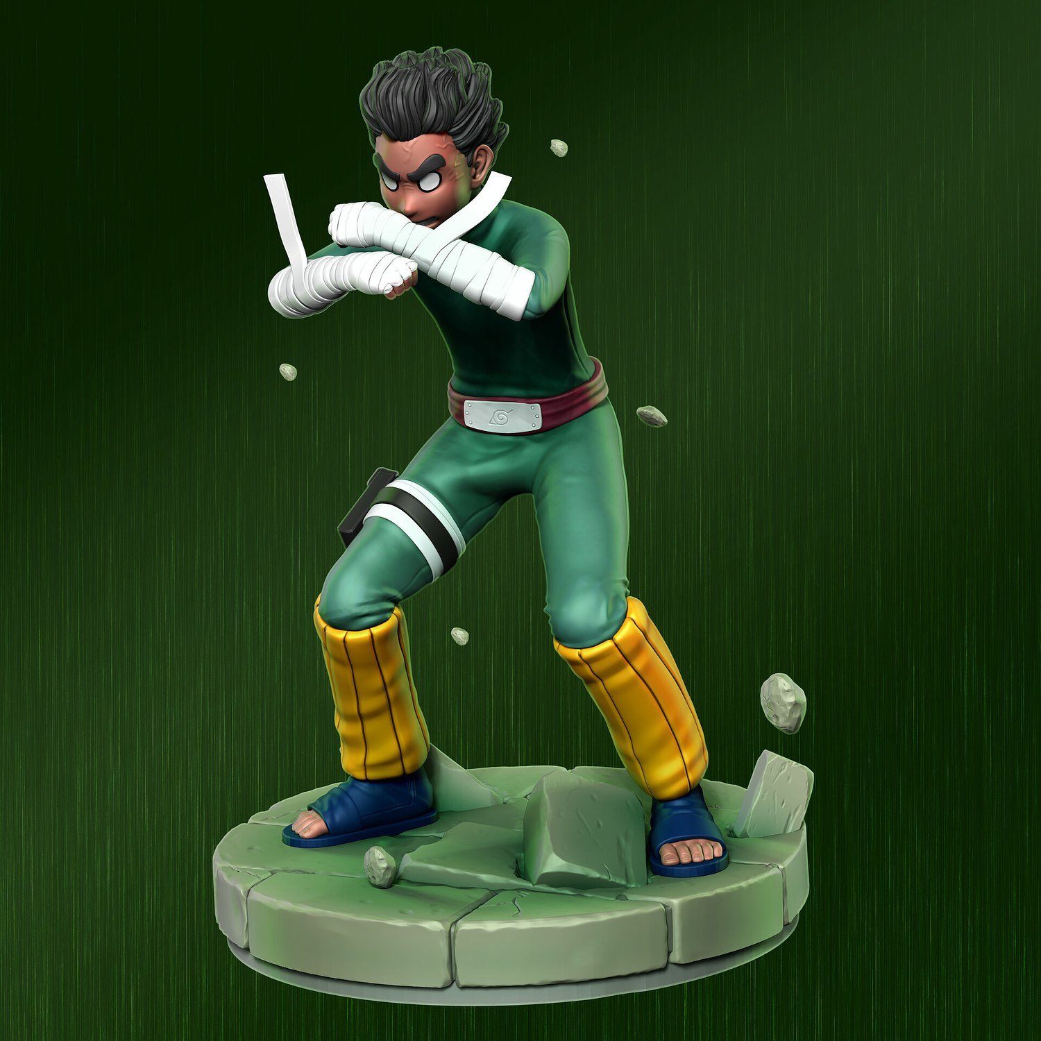 Rock Lee from Naruto Anime STL FILE 3D model
