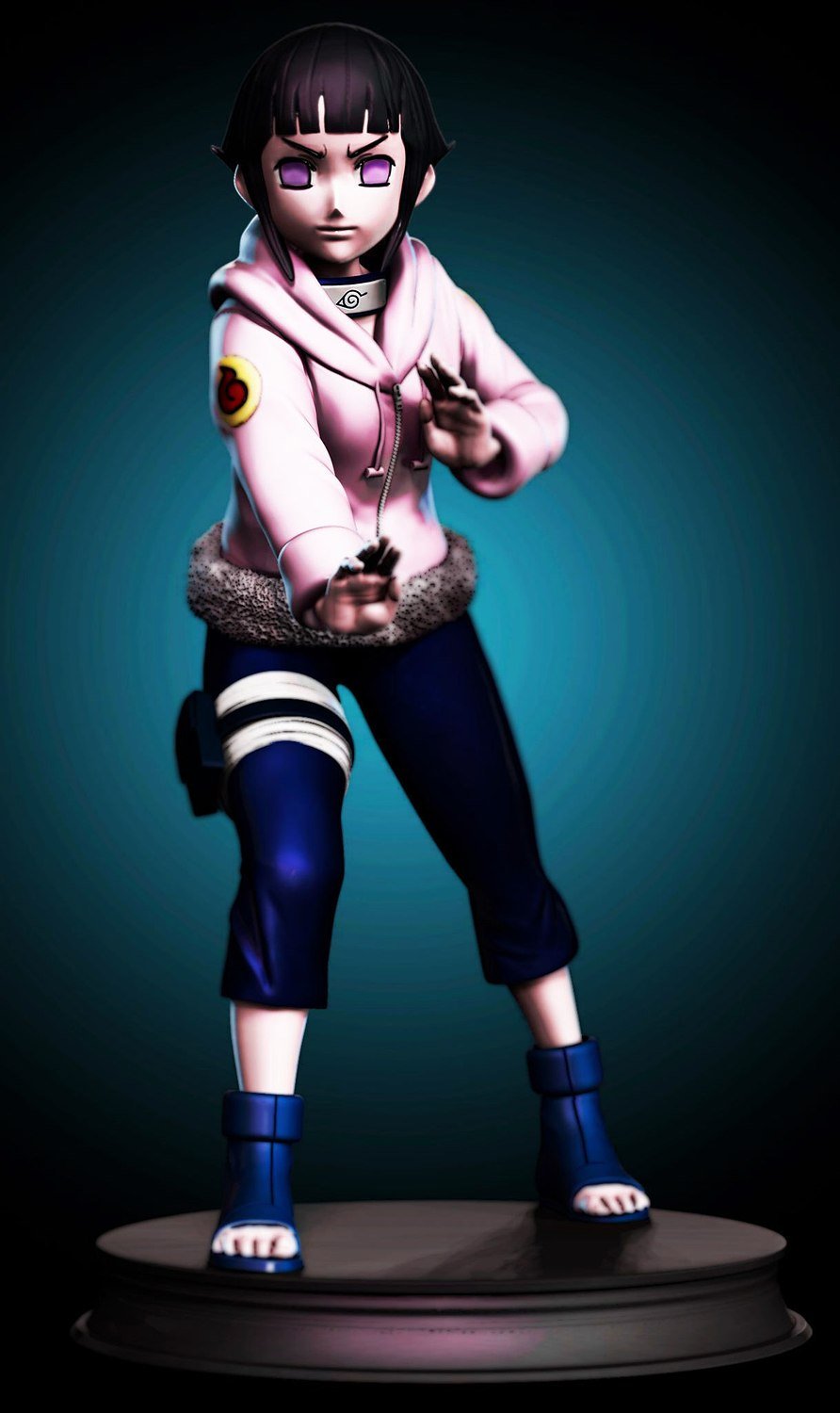 Hinata from Naturo Anime STL FILE 3D model
