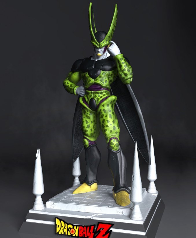 Perfect Cell from Dragonball Anime STL FILE 3D model