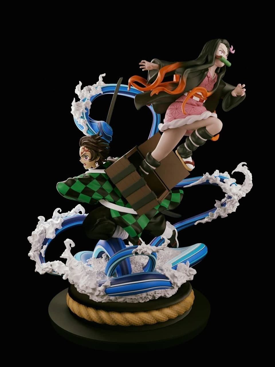 Tanjiro and Nezuko STL FILE 3D model