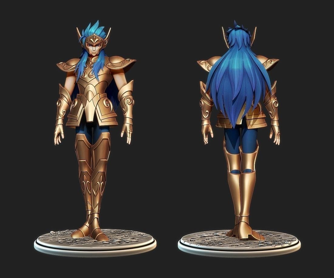 Saint Seiya Kamus Aquarius STL FILE 3D model