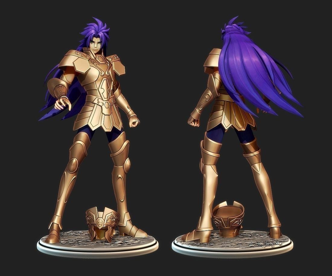 Saint Seiya Saga Gemini STL FILE 3D model