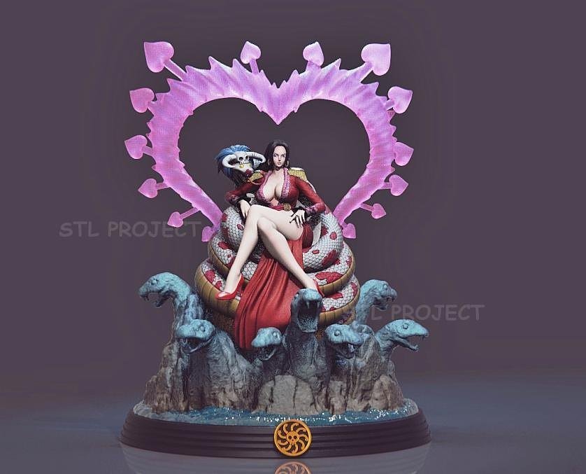 Boa Hancock from Onepiece Anime - Second Style STL FILE 3D model