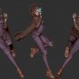 Alita in action STL FILE 3D model