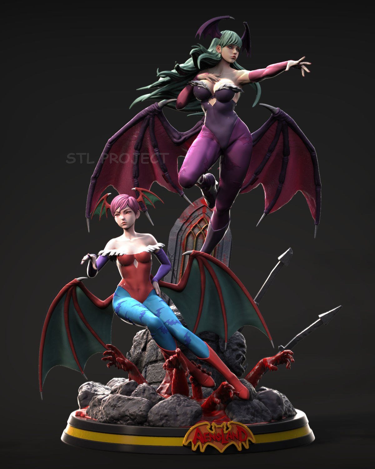 Morrigan and Lilith Fanart