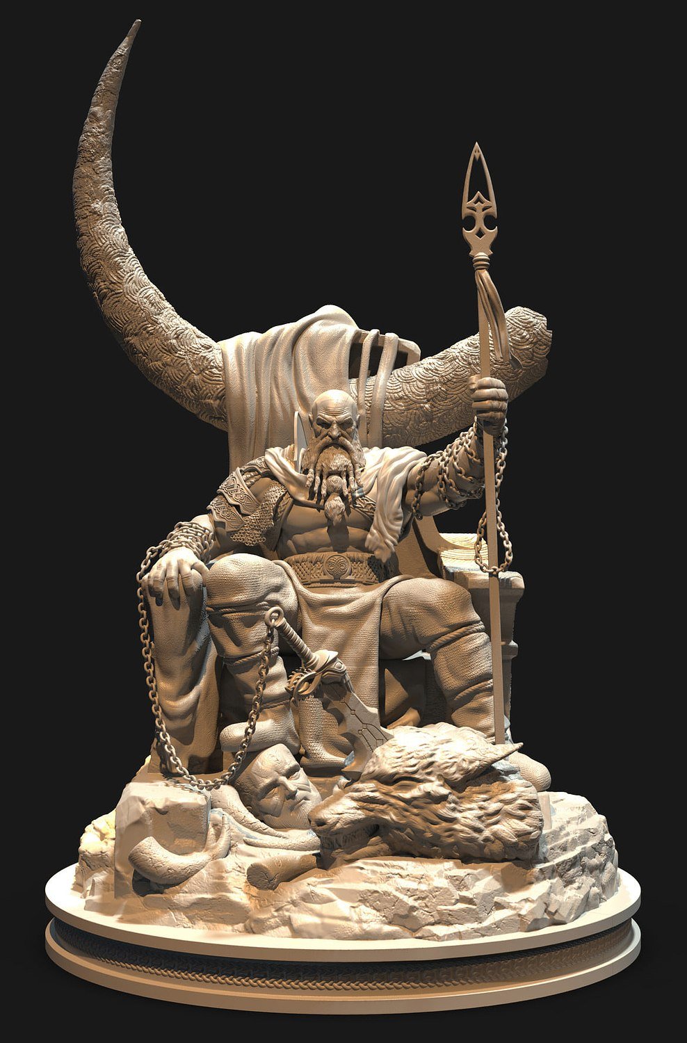 Kratos on Throne
