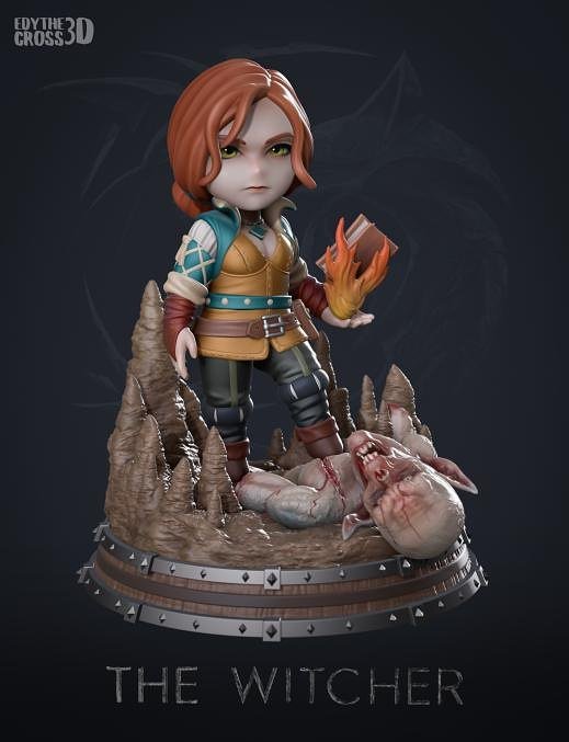 Triss chibi from The Witcher