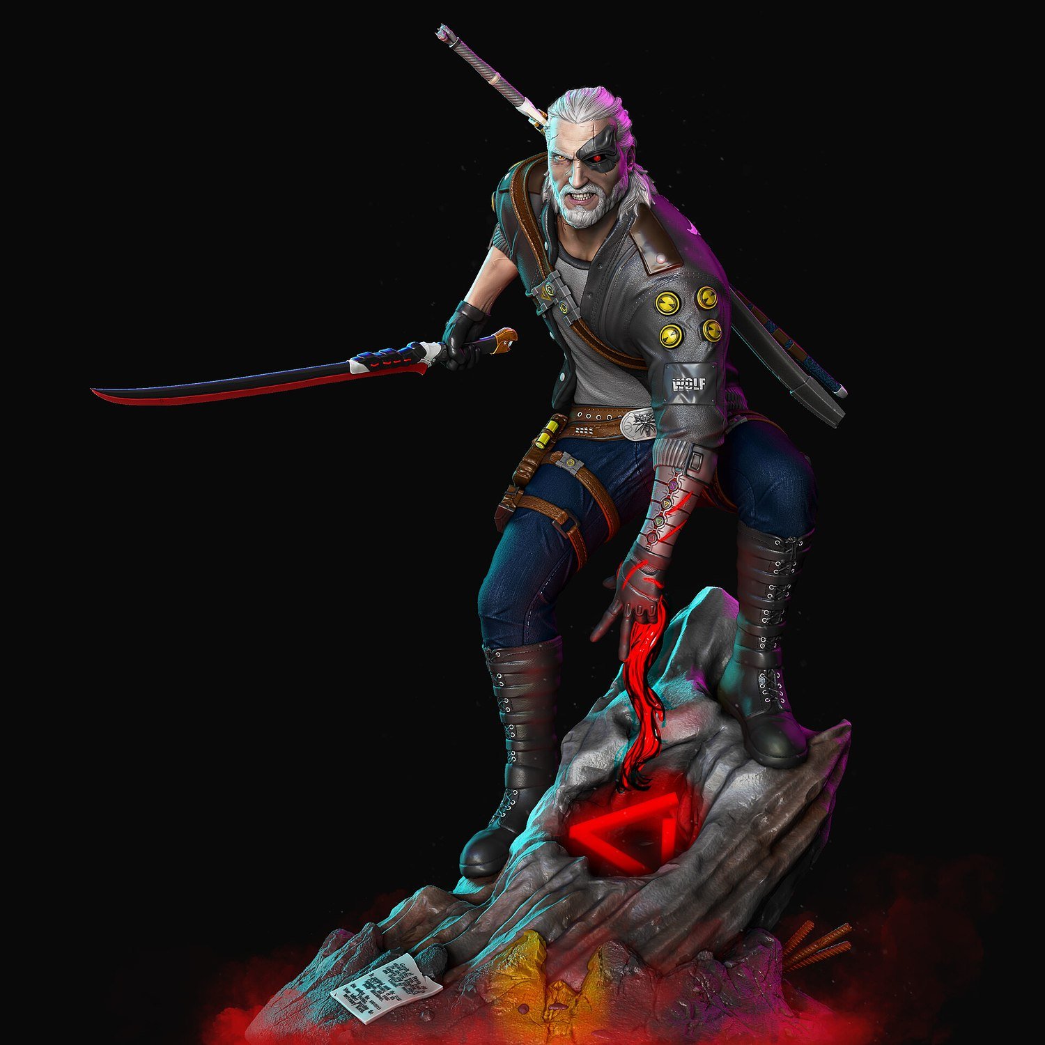 Geralt Cyberpunk 2077