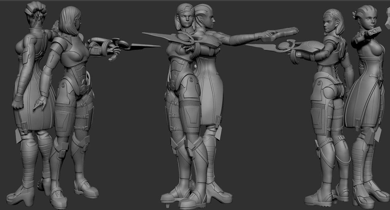 Female Shepard From Mass Effect