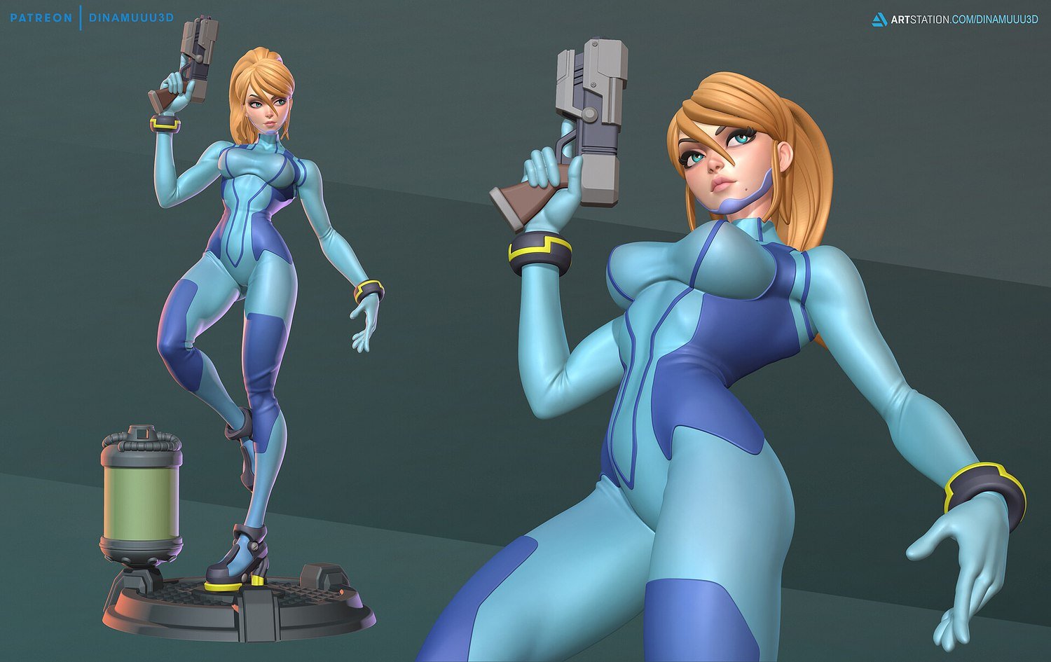 Samus Aran Zero Suit From Metroid