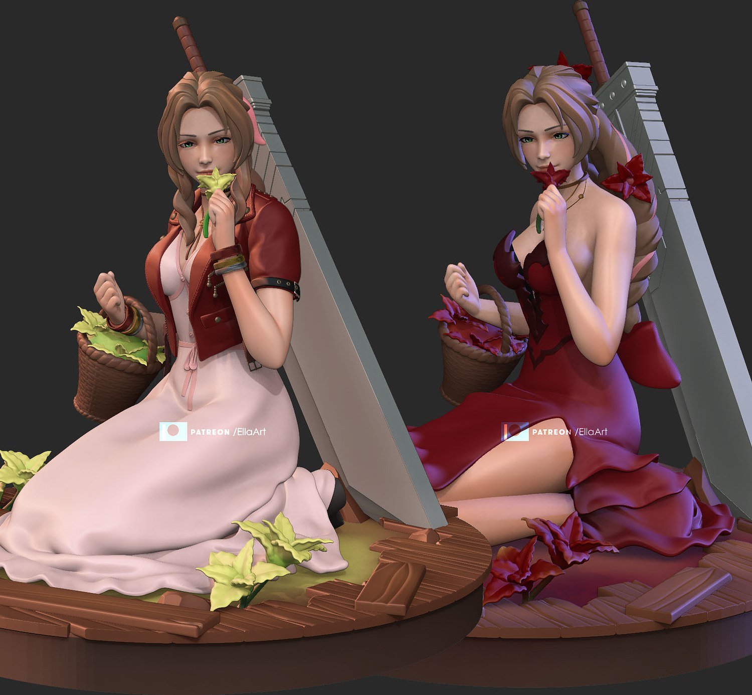 Aerith Pose 3 From Final Fantasy 7