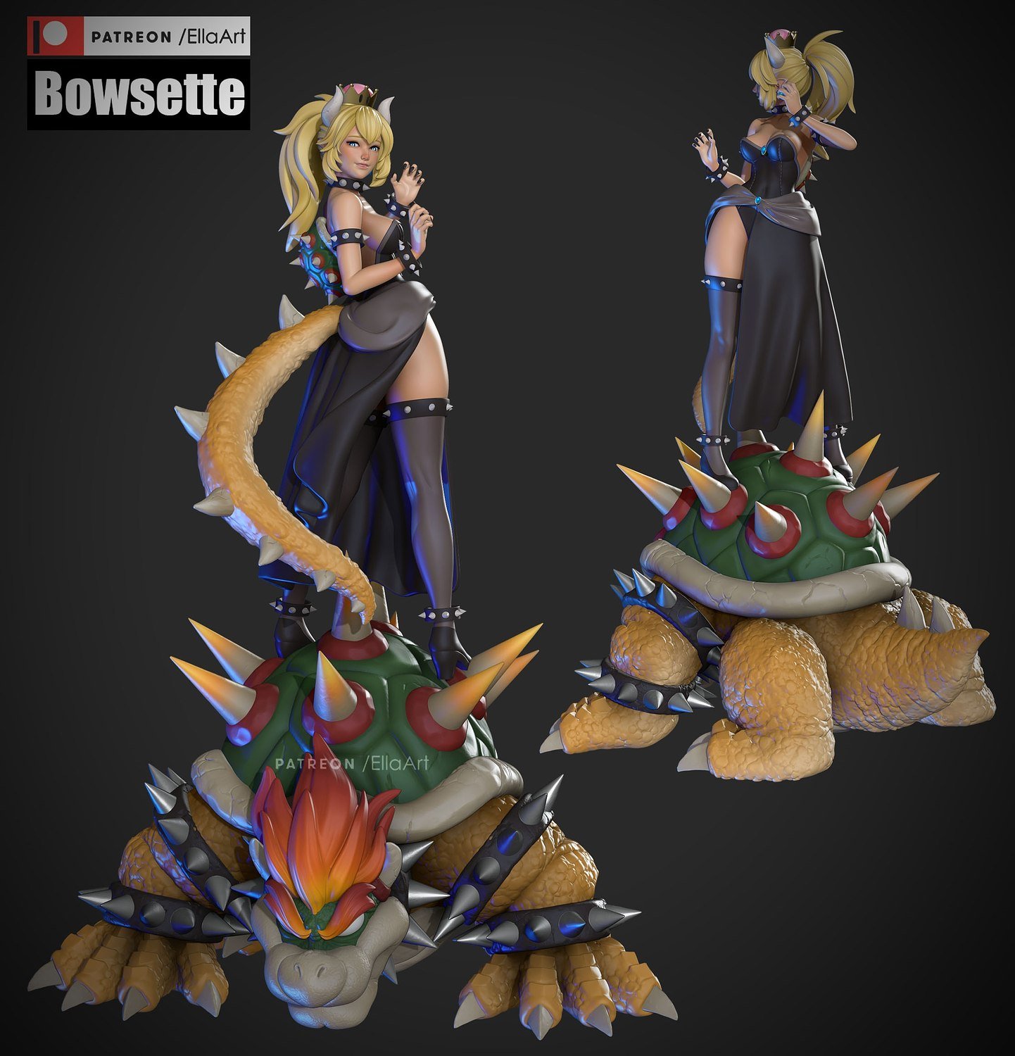 Bowsette Fanart from Mario
