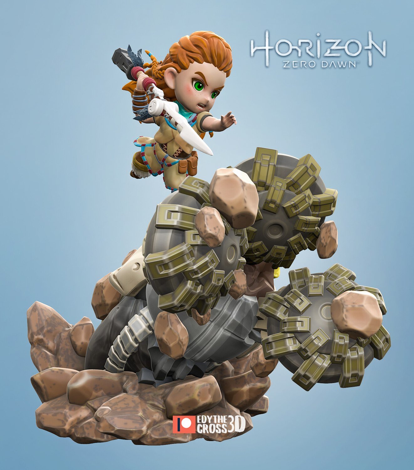Aloy Chibi Version From Horizon Zero Dawn