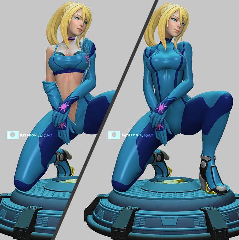 Samus Aran Pose 2 from Metroid