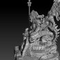 Predator on throne STL file