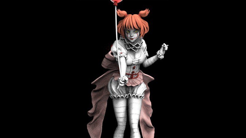 PennyWise Sexy- PennyWise Lady STL file