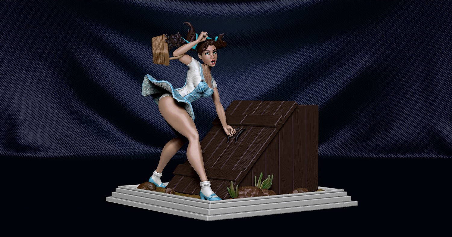 Dorothy from The Wizard of Oz Fanart STL file