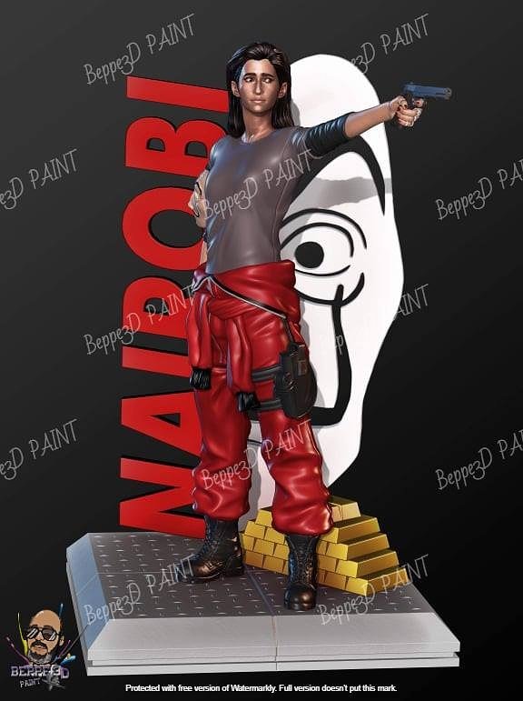 Nairobi From Money Heist TV series STL file
