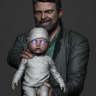 Karl Urban - Butcher and Baby Bust from The boys STL file