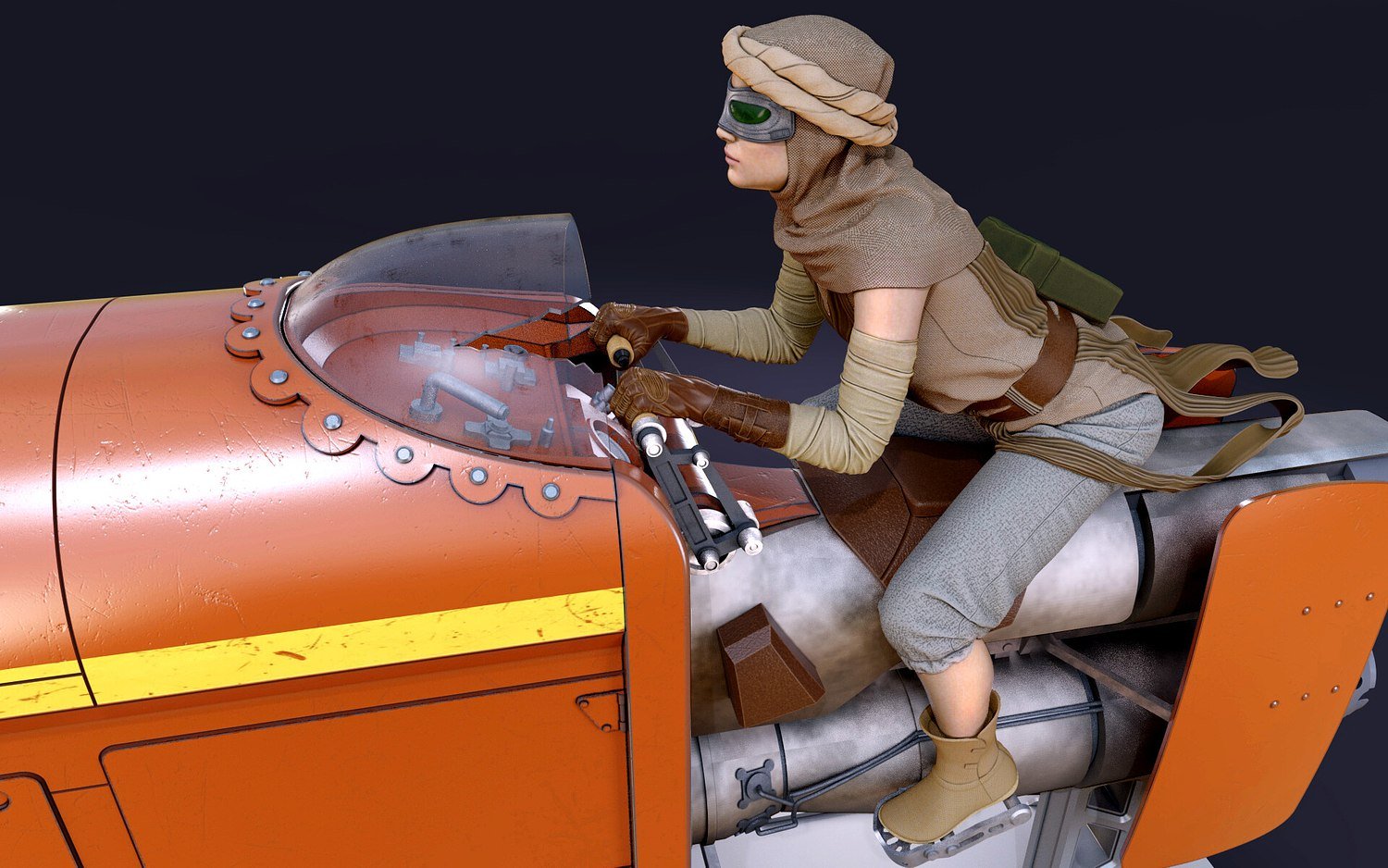 Rey's Speeder From Star Wars STL file