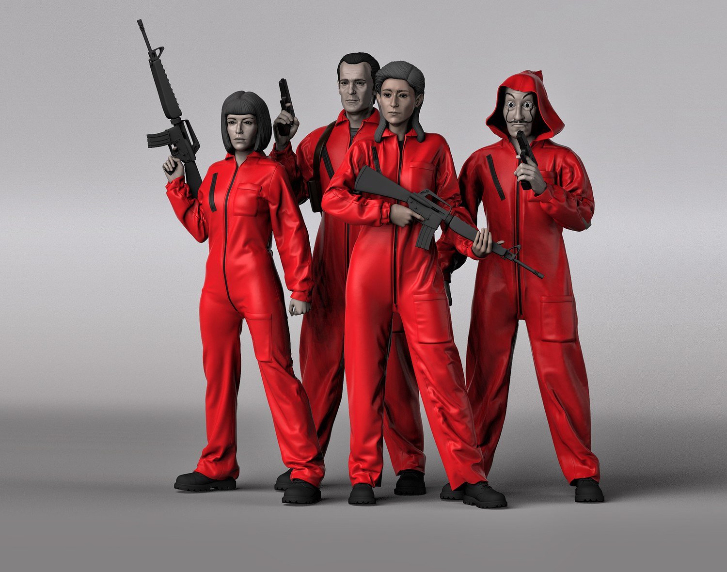 Money Heist Pack STL file