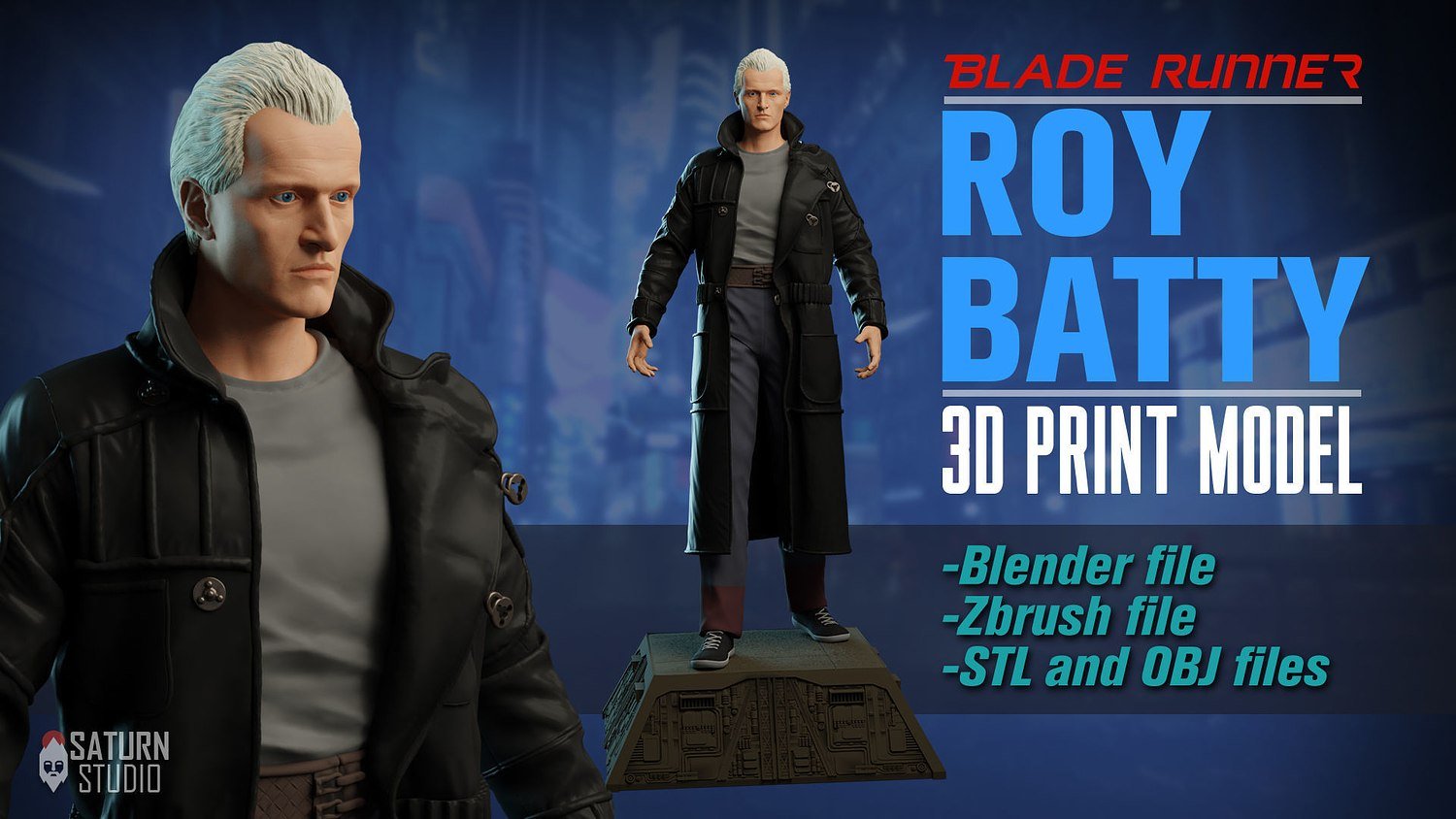 Roy Batty From Blade Runner STL file