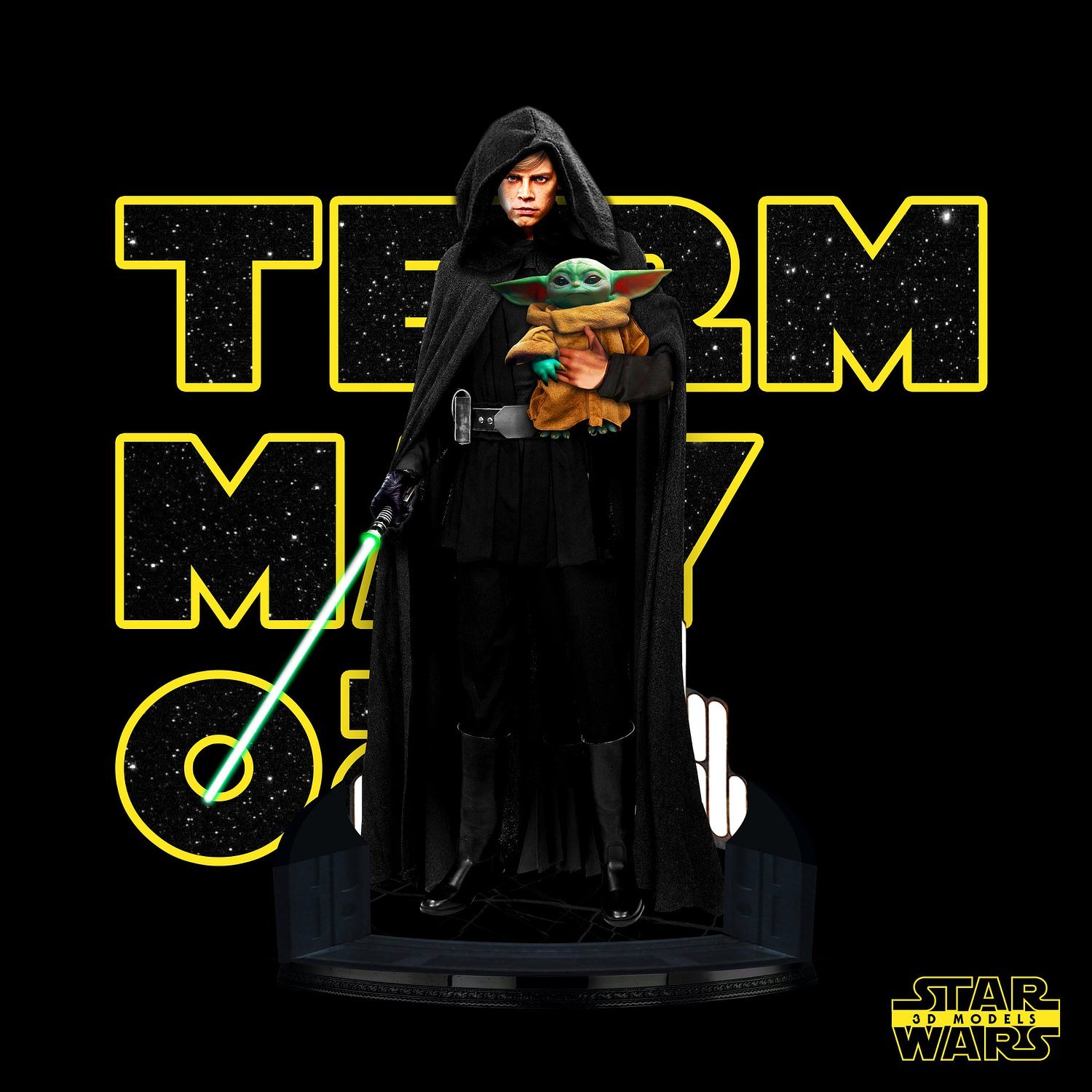 Luke Skywalker from Starwars STL file