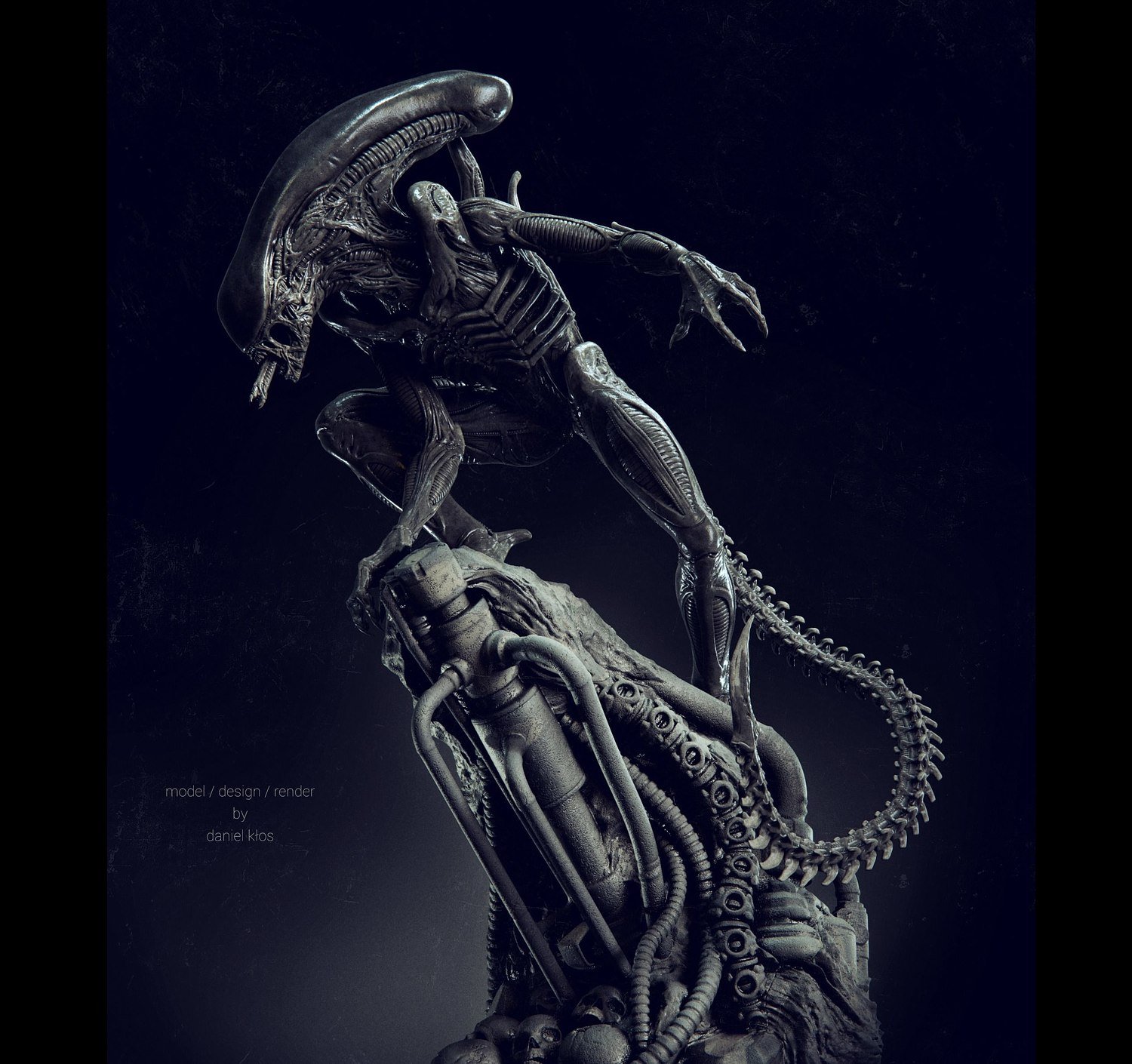 Alien Statue Fanart STL file