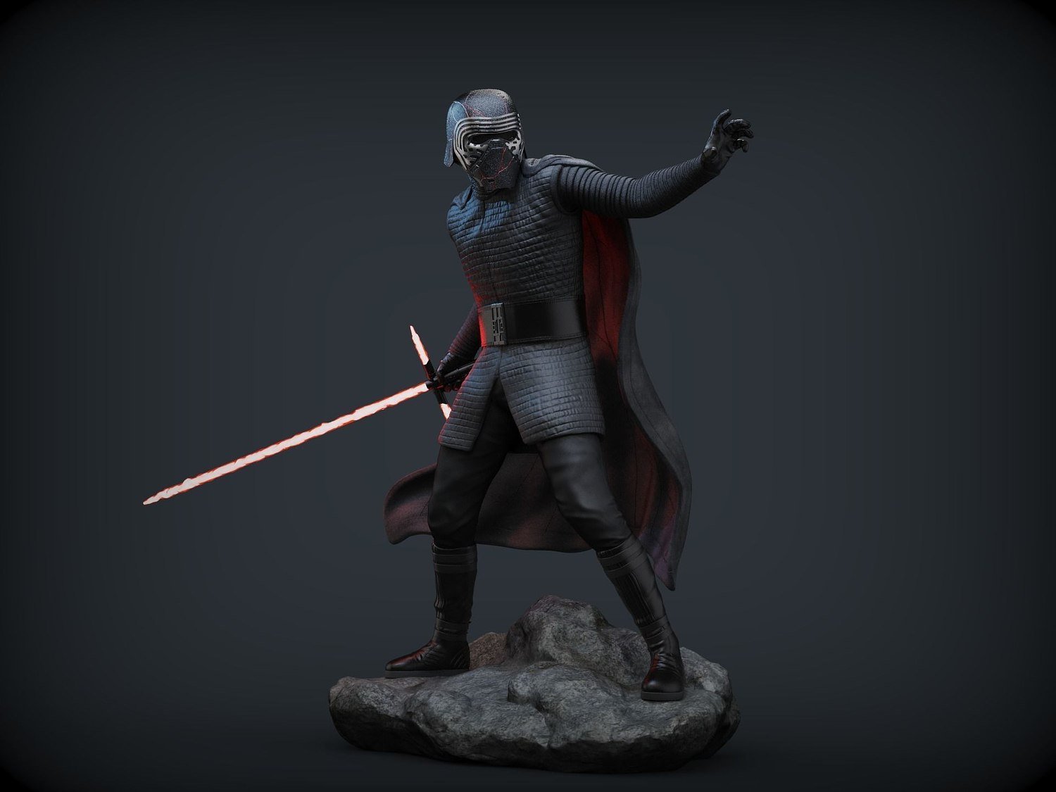 Kylo Ren from Starwars STL file