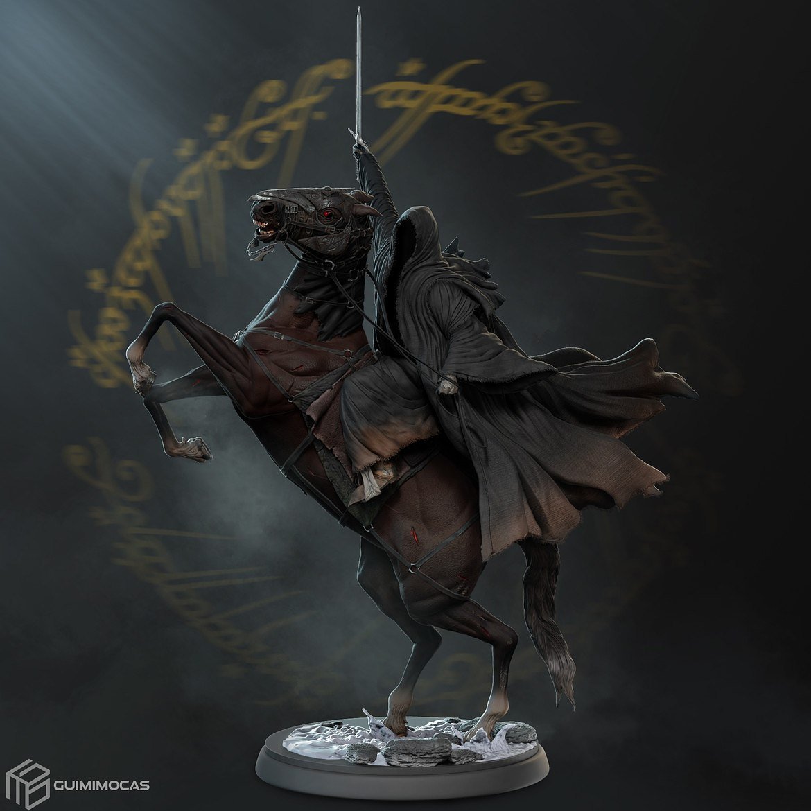 Nazgul V2 From The Lord of the Rings STL file