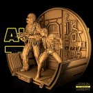 Chewbacca and Han Solo From Star Wars STL file