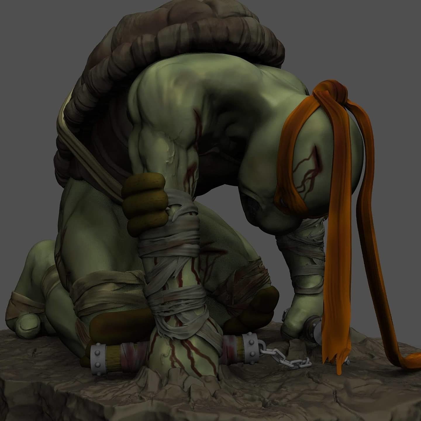 TMNT Michelangelo V2 Fanart STL file