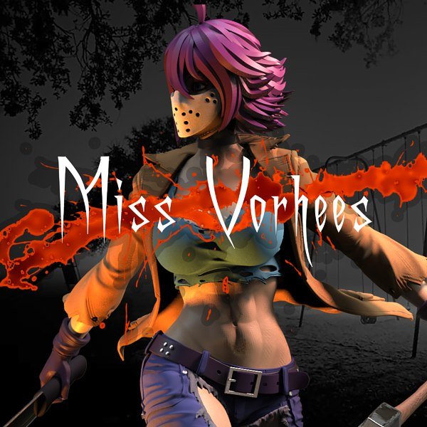 Miss Voorhees Fanart STL file